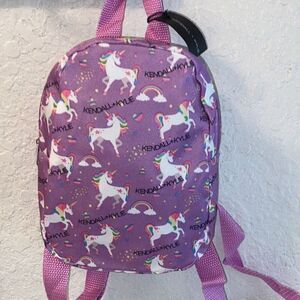 NWT Kendall & Kylie Mini Backpack Unicorn rainbow Purple